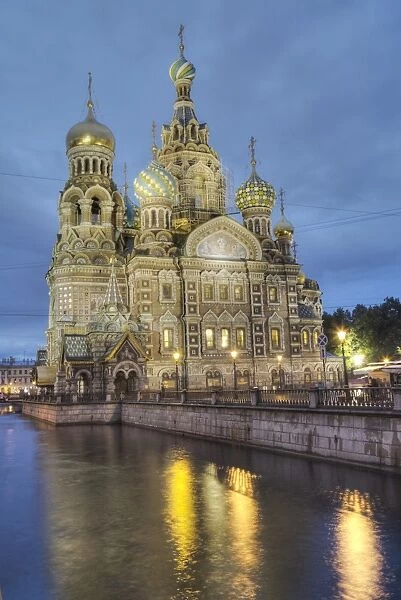 Evening, Church on Spilled Blood (Resurrection Church of Our Saviour), UNESCO World Heritage Site