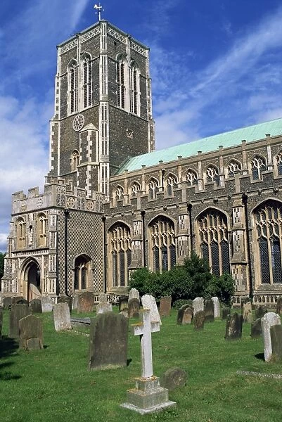 Exterior of the Christian church and graveyard, Southwold, Suffolk, England