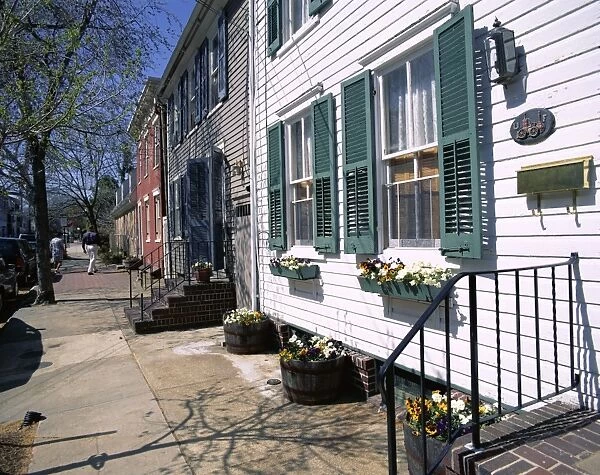 Exterior of houses on a typical street
