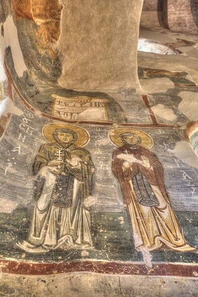Frescoes, Church of Nereditsa, UNESCO World Heritage Site, Veliky Novgorod, Novgorod Oblast