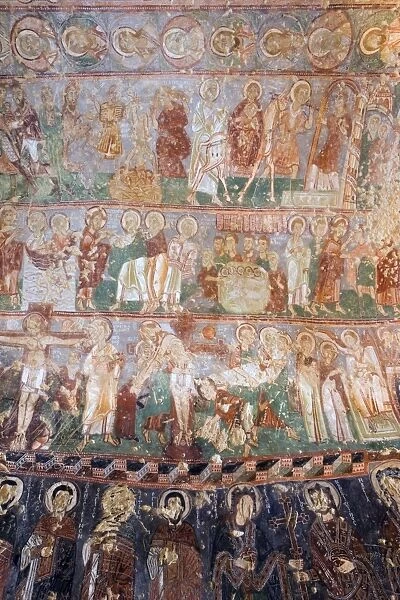 Frescoes in Goreme Open Air Museums rock-cut Byzantine Tokali Kilise (Buckle Church)