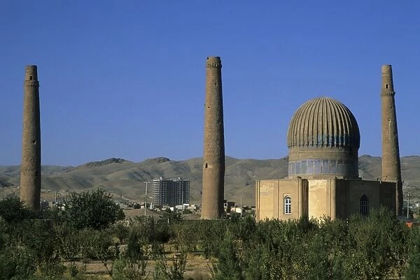 Gaur Shads Mausoleum, part of the Mousallah Complex, Herat, Afghanistan, Asia