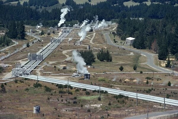 Geothermal power station near Taupo