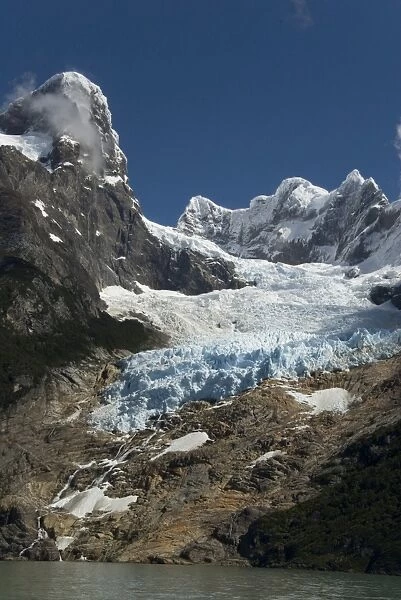 Glaciar Balmaceda (Balmaceda Glacier), Fjord Ultima Esperanza, Puerto Natales, Patagonia, Chile, South America