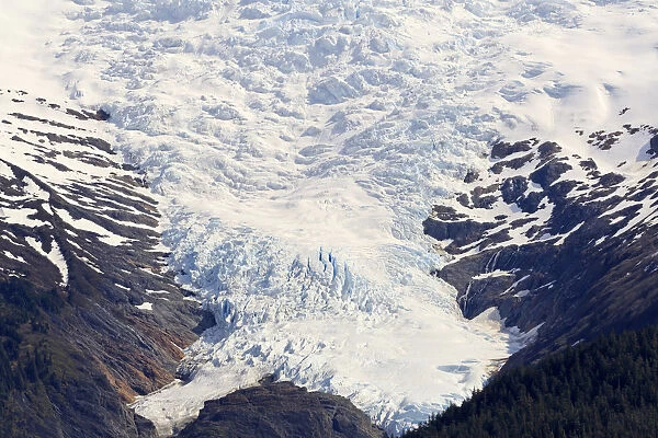 Glacier, Endicott Arm, Holkham Bay, Juneau, Alaska, United States of America, North