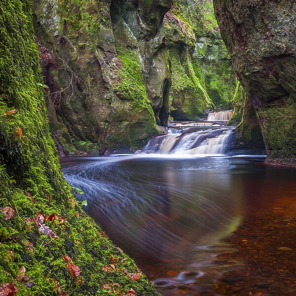 The gorge at Finnich Glen (Devils Pulpit) near Killearn, Stirlingshire, Scotland