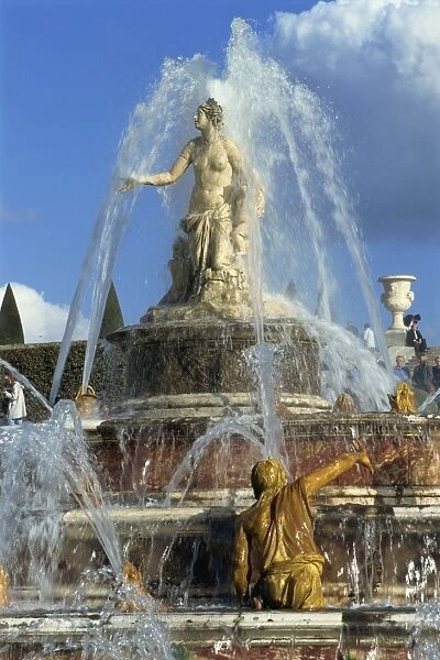 Grandes Eaux, Latone fountain, Chateau de Versailles, France, Europe