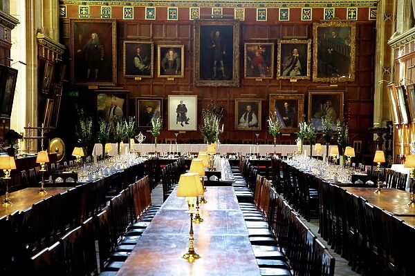 Great Hall (dining room) at Christ Church College, Oxford University, Oxford