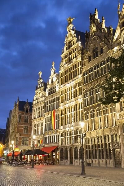 Guild houses in Main Market Square, Antwerp, Flanders, Belgium, Europe