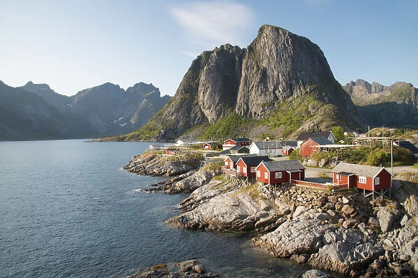 Hamnoy where rorbu (fishermens huts) are now used for tourist accommodation