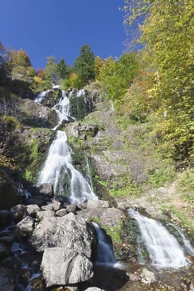 Hangloch Waterfall near Todtnau, Black Forest, Baden Wurttemberg, Germany, Europe