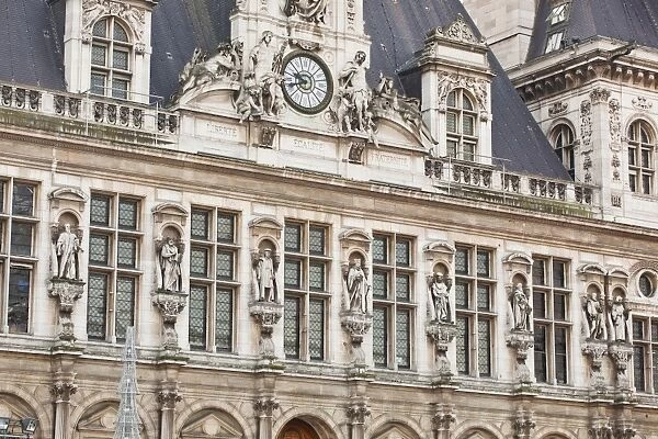 The Hotel de Ville (town hall) in central Paris, France, Europe