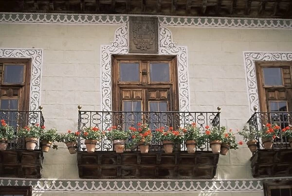 Houses of the balconies, Orotava, Tenerife, Canary Islands, Spain, Europe