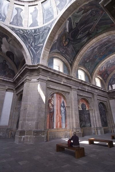 Instituto Cultural de Cabanas, built between 1805 and 1810, with murals by Jose Clemente Orozco painted between 1936 and 1939, Guadalajara, Jalisco, Mexico, North