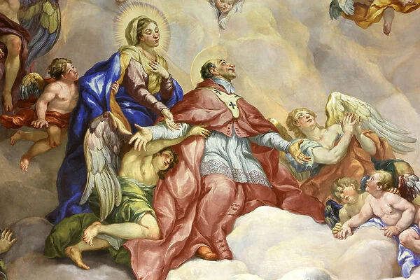 Intercession of Charles Borromeo supported by the Virgin Mary