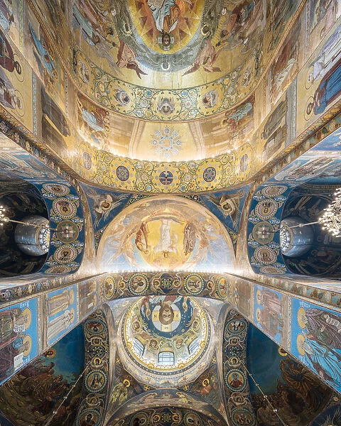 Interior of Church of the Savior on Spilled Blood (Church of the Resurrection), UNESCO