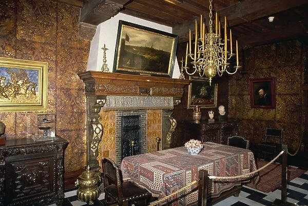 Interior, Rubens House, Antwerp, Belgium, Europe