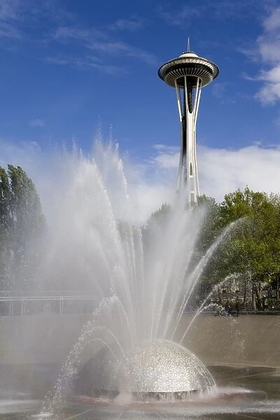 International Fountain and Space Needle at the Seattle Center, Seattle
