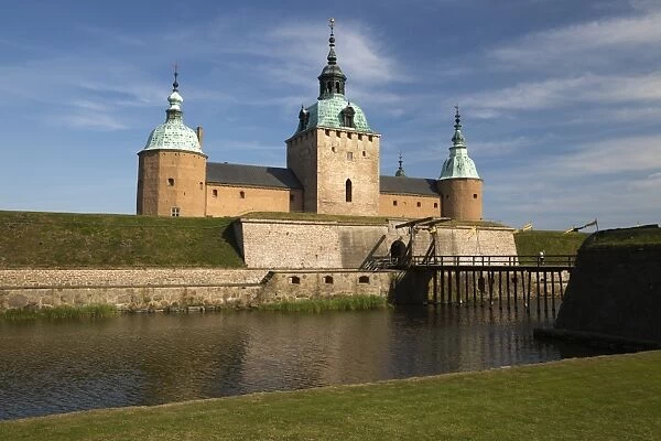 Kalmar Slott castle, Kalmar, Smaland, Baltic coast, Southeast Sweden, Sweden, Scandinavia