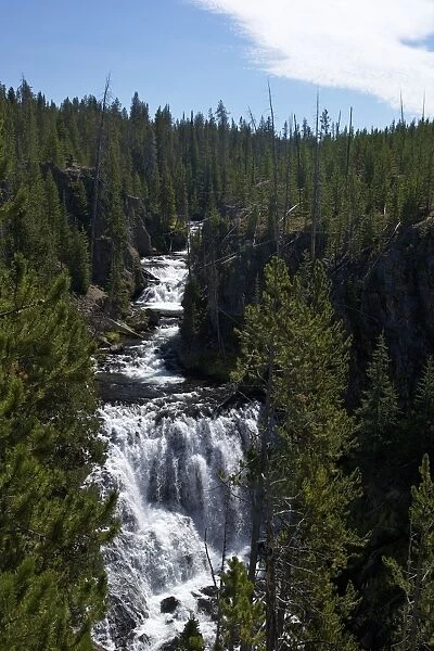 Kepler Cascades, Yellowstone National Park, UNESCO World Heritage Site, Wyoming, United States of America, North America
