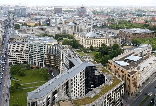 From the top of the Kollhoff building on Potsdamer Platz, Berlin, Germany, Europe