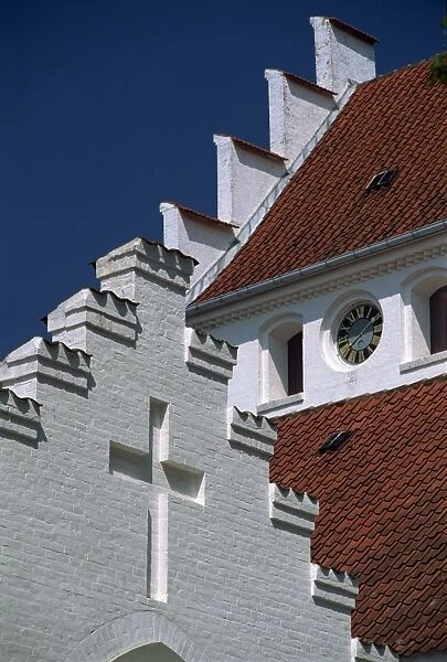 Detail of the Kvaerndrup Church, Funen, Denmark, Scandinavia, Europe