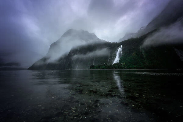 Lady Bowen Falls, Milford Sound, Fiordland National Park, UNESCO World Heritage Site
