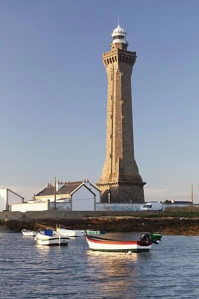 Lighthouse of Phare d Eckmuhl, Penmarc h, Finistere, Brittany, France, Europe