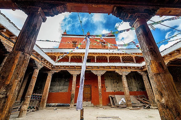 Lo-Manthang Monastery, Kingdom of Mustang, Nepal, Himalayas, Nepal, Asia