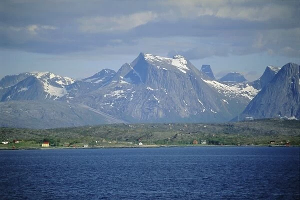 The Lofoten Islands viewed from the sea