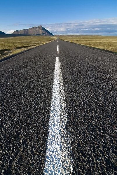 Long straight road, western Iceland, Polar Regions