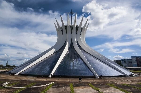 The Metropolitan Cathedral of Brasilia, UNESCO World Heritage Site, Brazil, South America