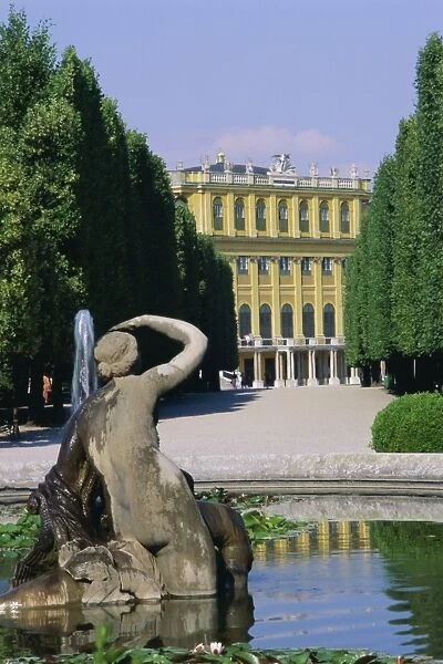 Naiad fountain, Schonbrunn, UNESCO World Heritage Site, Vienna, Austria, Europe