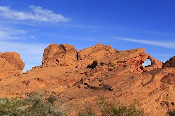 Natural Arch, Valley of Fire State Park, Overton, Nevada, United States of America