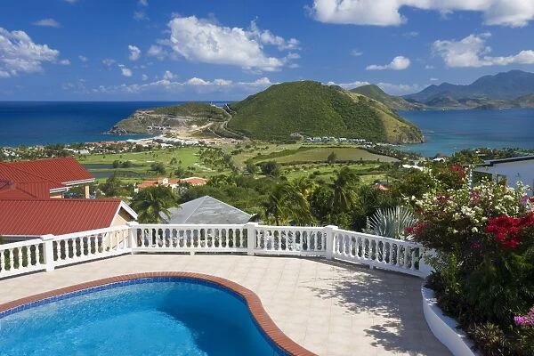 New luxury housing overlooking Frigate Bay on southeast peninsula, St. Kitts