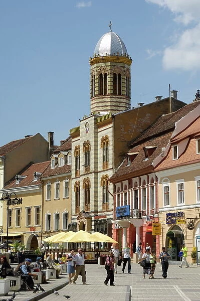 Orthodox cathedral, Piata Sfatului (Council Square), Brasov, Transylvania