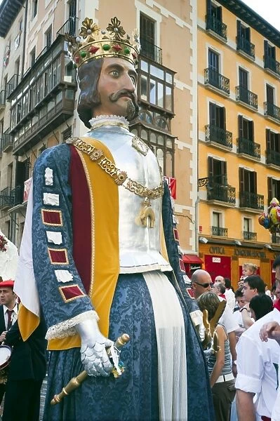 Parade of Giants and Big-heads, San Fermin street festival, Pamplona, Navarra (Navarre)