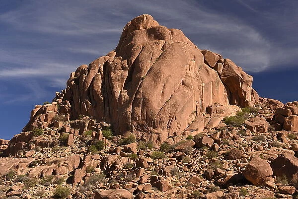 Picturesque rock formations around Tafraoute, Anti-Atlas, Morocco, North Africa, Africa