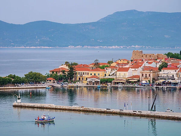 Port of Pythagoreio, elevated view, Samos Island, North Aegean, Greek Islands, Greece, Europe