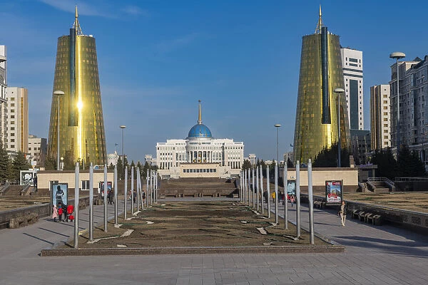 Presidental Palace, Nur Sultan, formerly Astana, capital of Kazakhstan, Central Asia, Asia