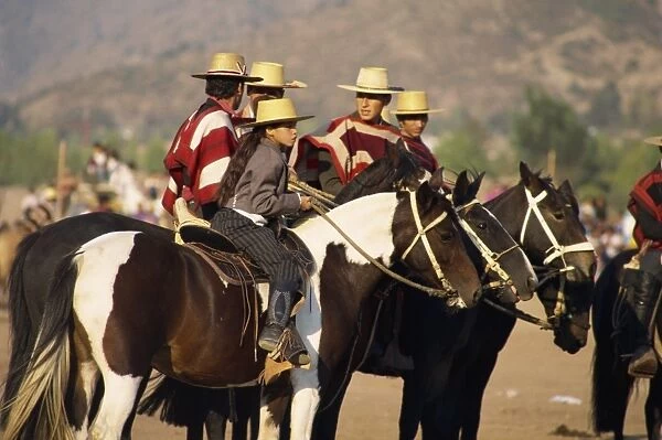 Riders at the Fiesta de Cuasimodo, a traditional festival one week after Easter