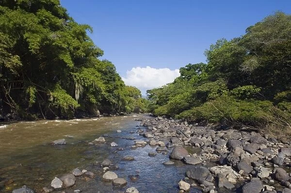 River in El Gallineral Park, San Gil, Colombia, South America