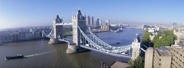 River Thames and Tower Bridge, London, England, UK, Europe