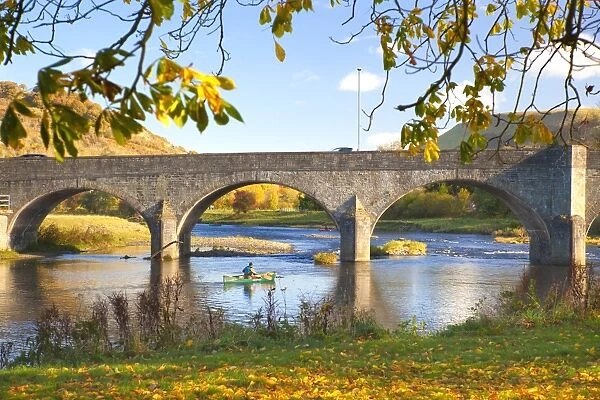 River Wye and Bridge, Builth Wells, Powys, Wales, United Kingdom, Europe
