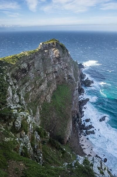 Rocky cliffs on Cape Point, Cape of Good Hope, South Africa, Africa