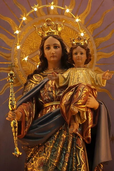 Sculpture in Santuario di Maria Ausiliatrice, Valdocco, Turin, Piedmont, Italy, Europe