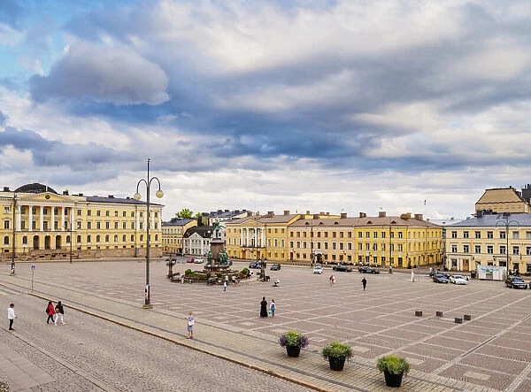 Senate Square, elevated view, Helsinki, Uusimaa County, Finland, Europe