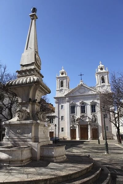 St. Pauls Church (Igreja Paroquial de Sao Paulo de Lisboa), St. Pauls Square (Praca de Sao Paulo), Lisbon, Portugal, Europe