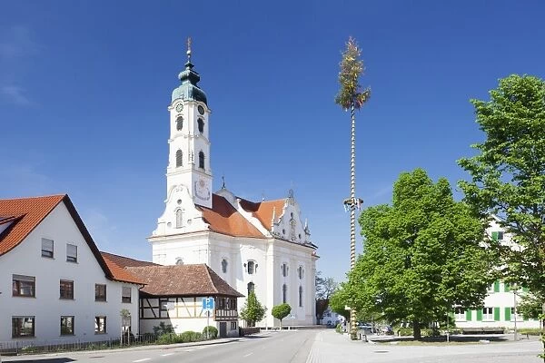 St. Peter and Paul Church, Steinhausen, Upper Swabia, Baden Wurttemberg, Germany, Europe