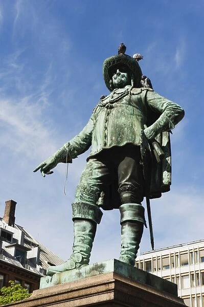 Statue of Christian IV, Oslo, Norway, Scandinavia, Europe